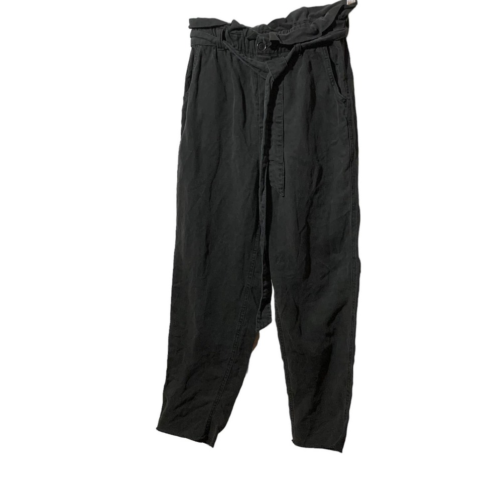 Aerie High Rise Green Paperbag Waist Pants  XS TP